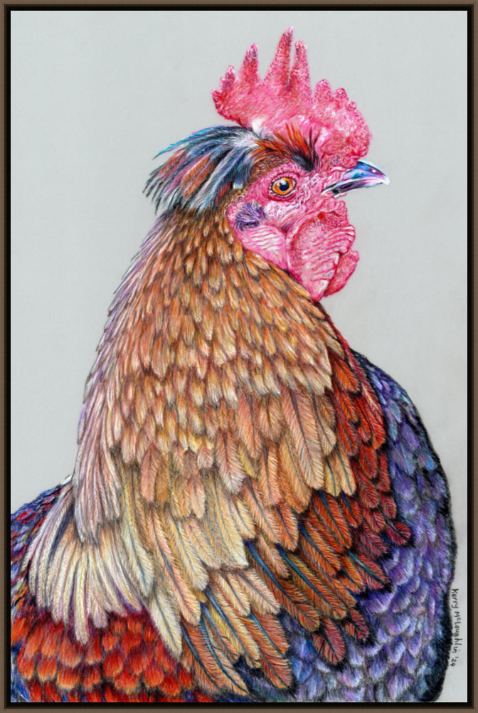 "First On The Job" Canvas Print