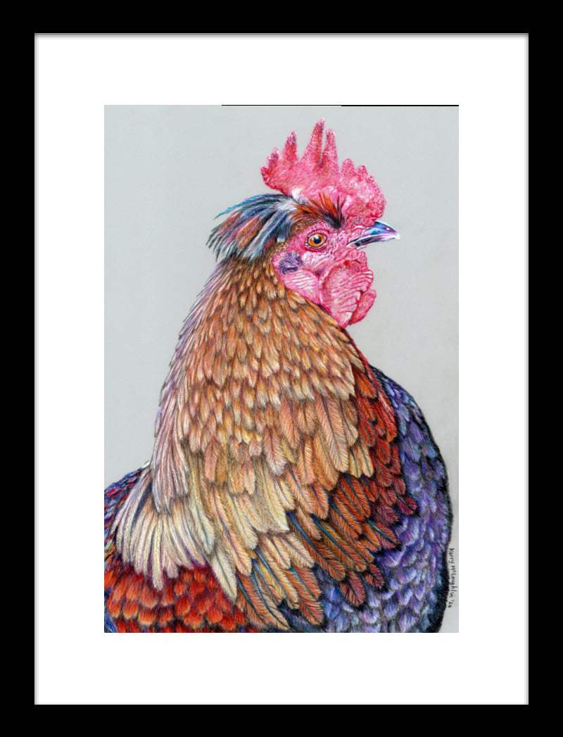 "First On The Job" Framed Fine Art Print