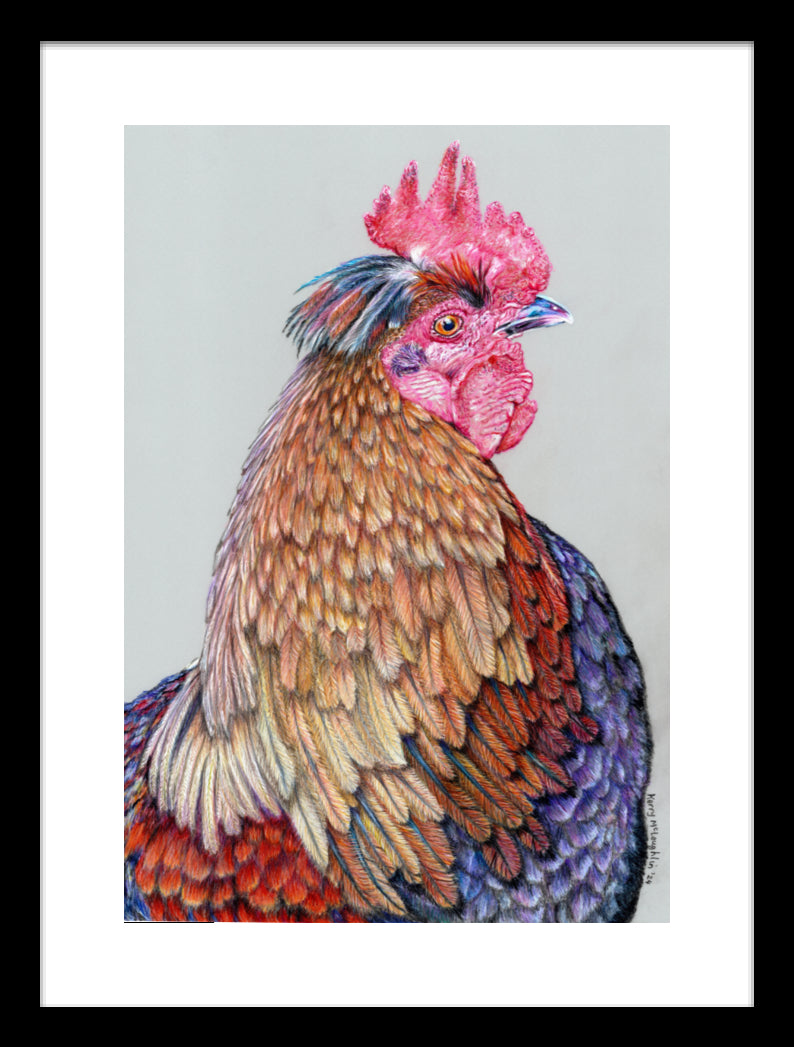 "First On The Job" Framed Fine Art Print