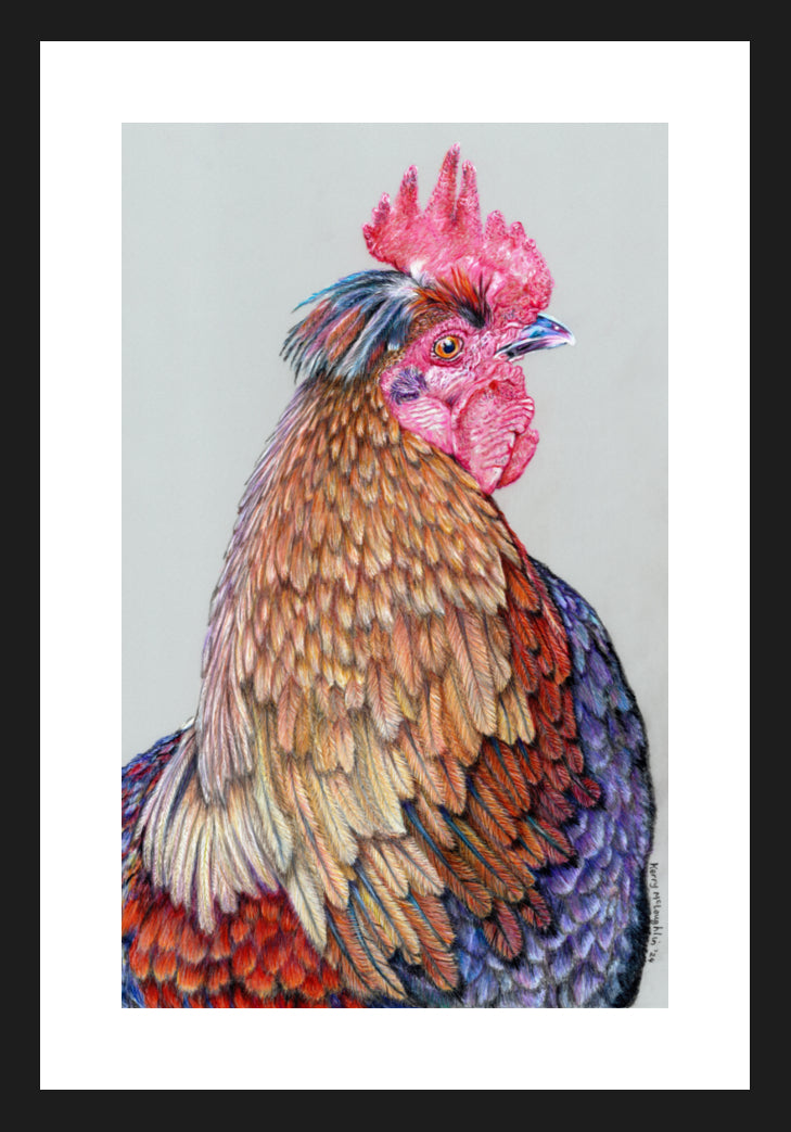 "First On The Job" Framed Fine Art Print