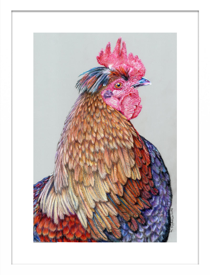 "First On The Job" Framed Fine Art Print