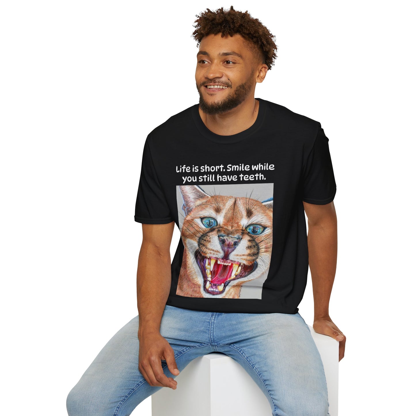 Dental Check T-Shirt With Text