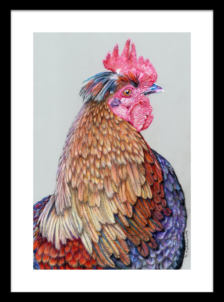 "First On The Job" Framed Fine Art Print