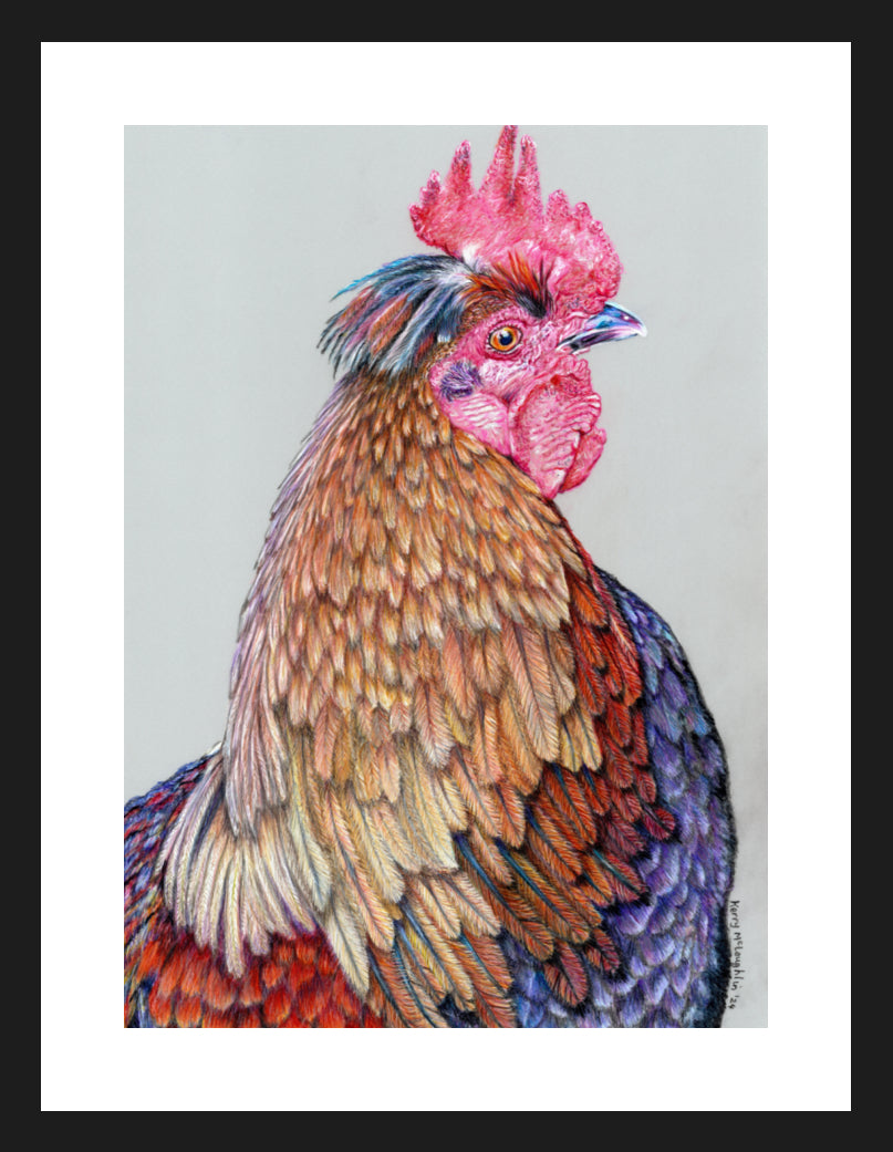 "First On The Job" Framed Fine Art Print