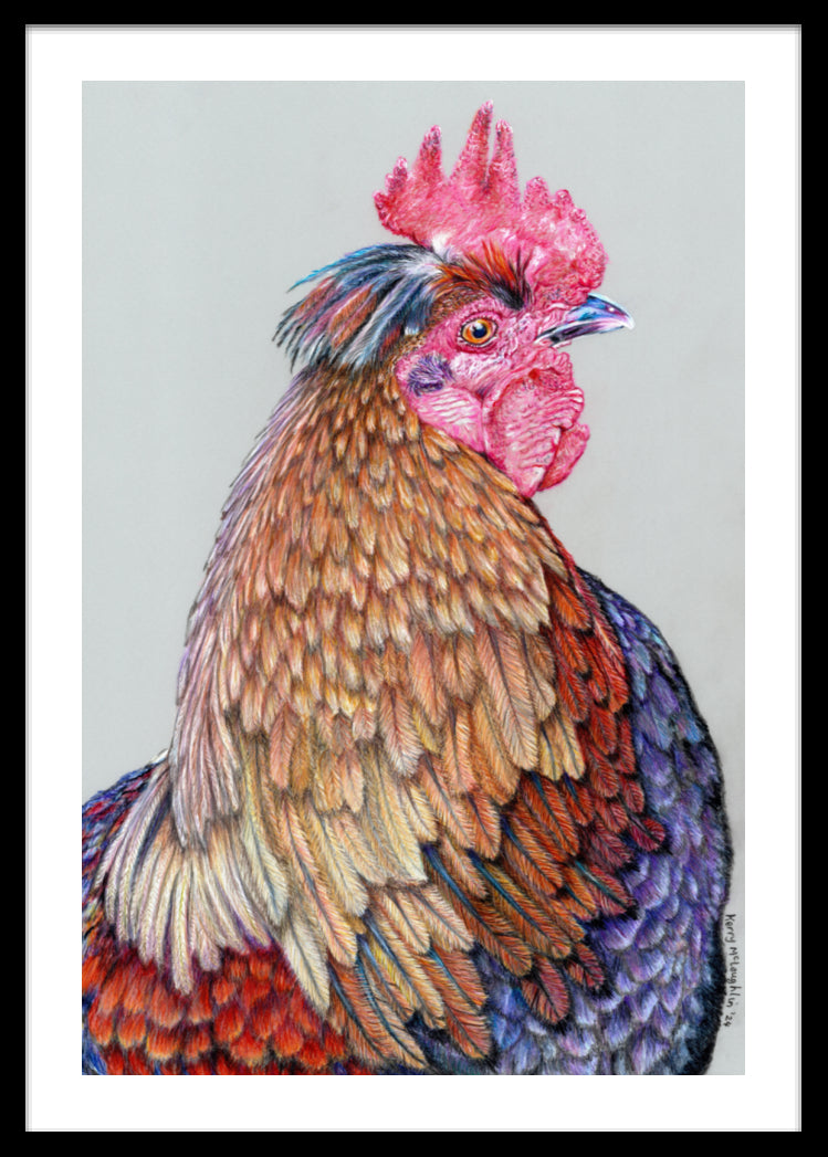 "First On The Job" Framed Fine Art Print