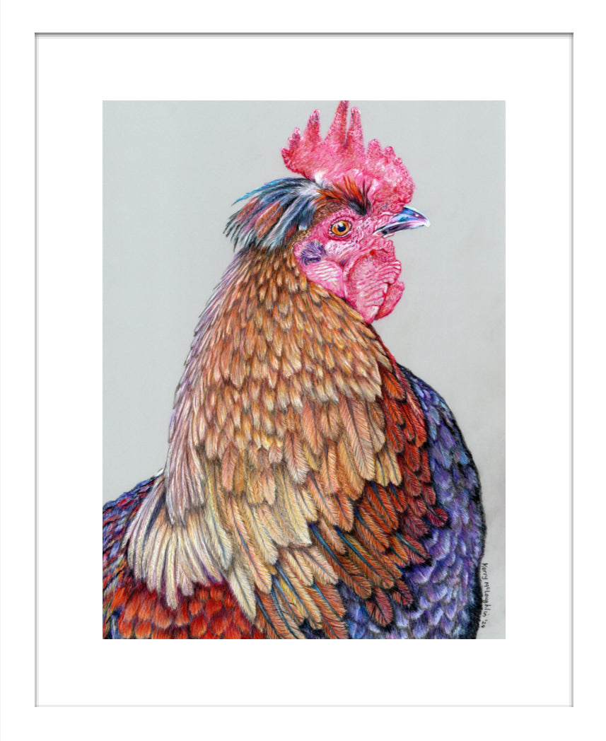 "First On The Job" Framed Fine Art Print