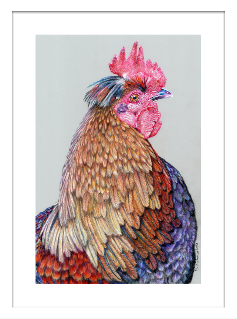 "First On The Job" Framed Fine Art Print