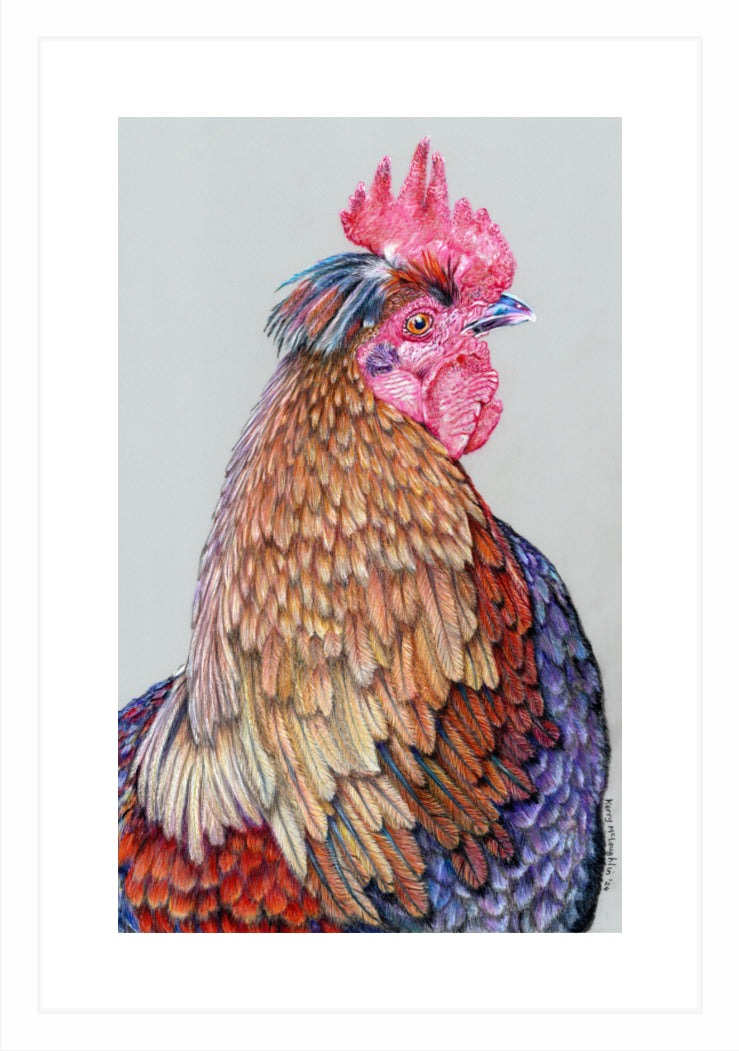 "First On The Job" Framed Fine Art Print