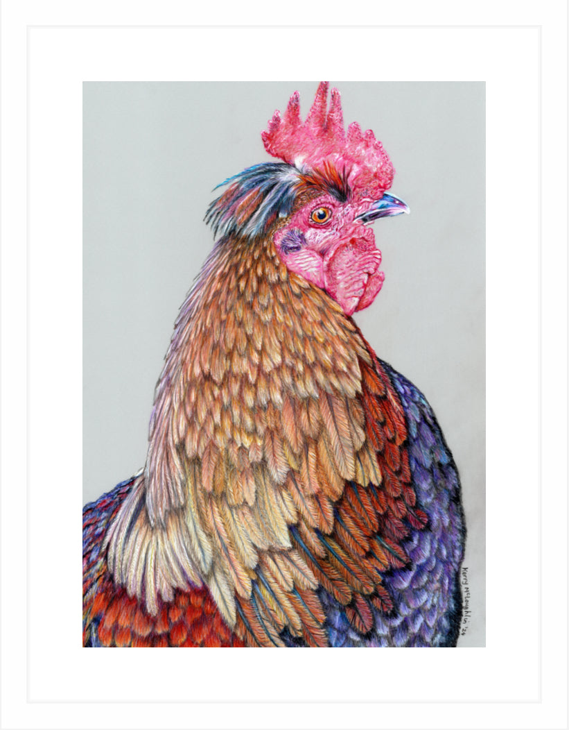 "First On The Job" Framed Fine Art Print