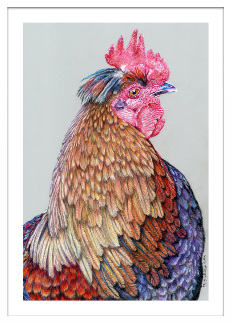 "First On The Job" Framed Fine Art Print