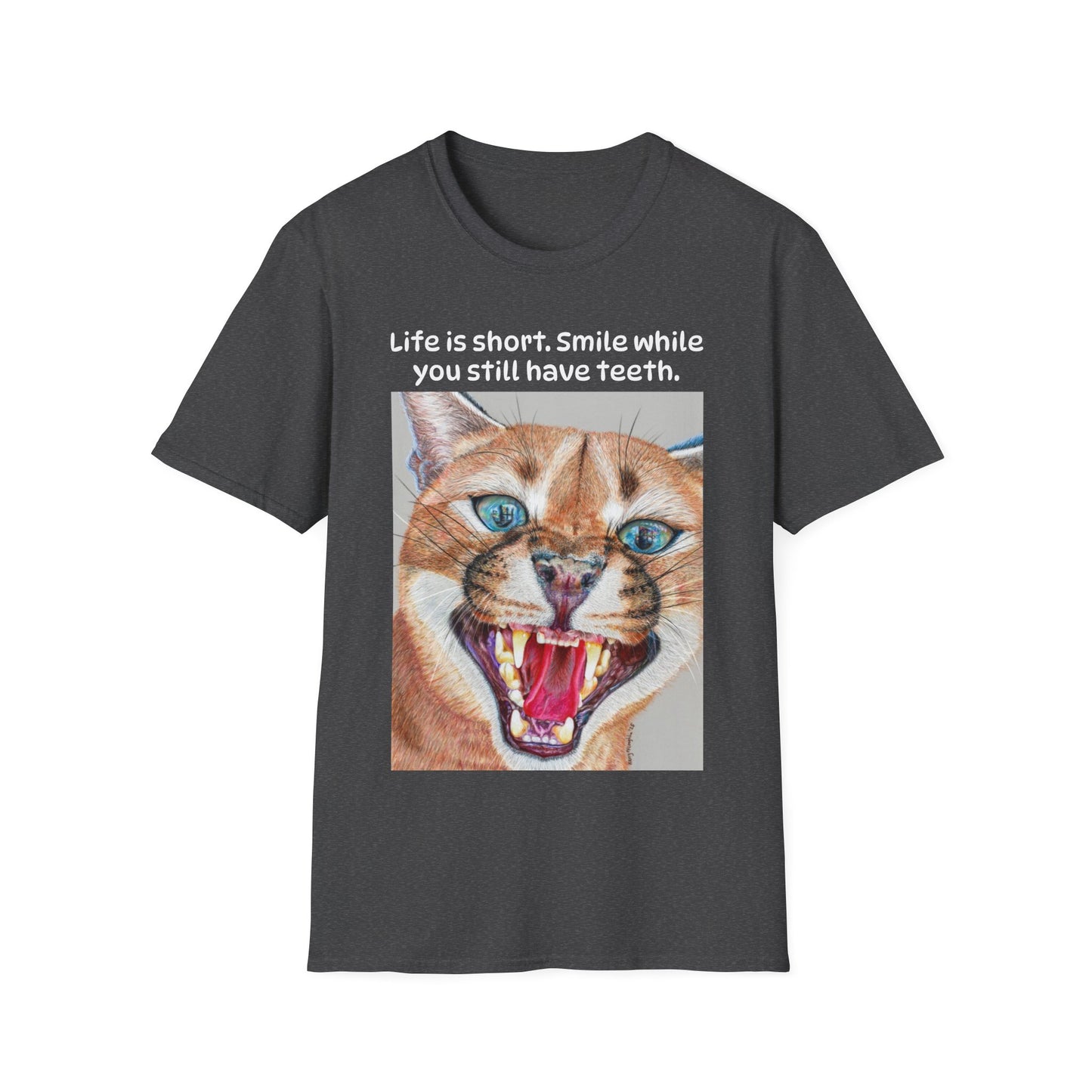 Dental Check T-Shirt With Text