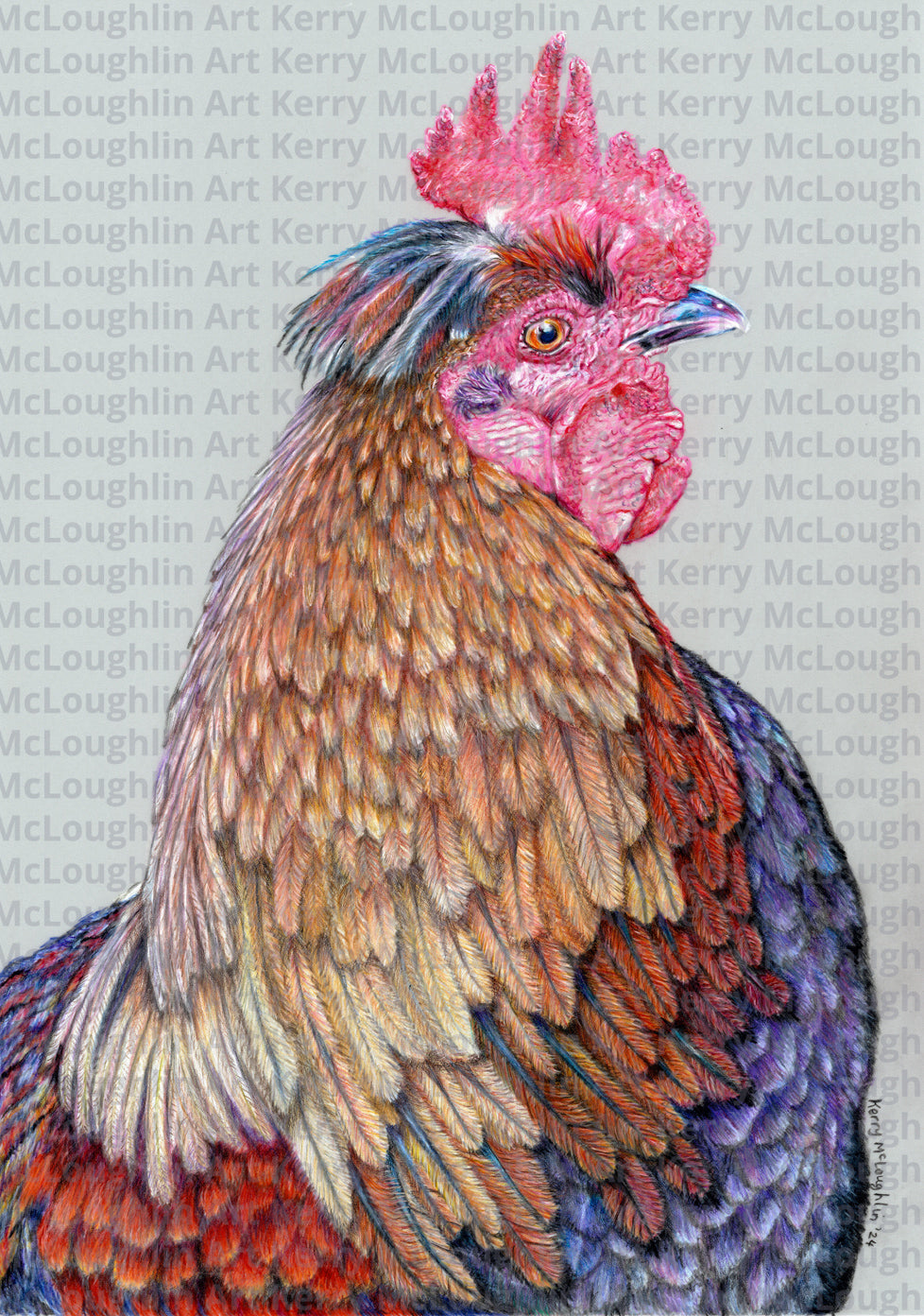 "First On The Job" Unframed Fine Art Print